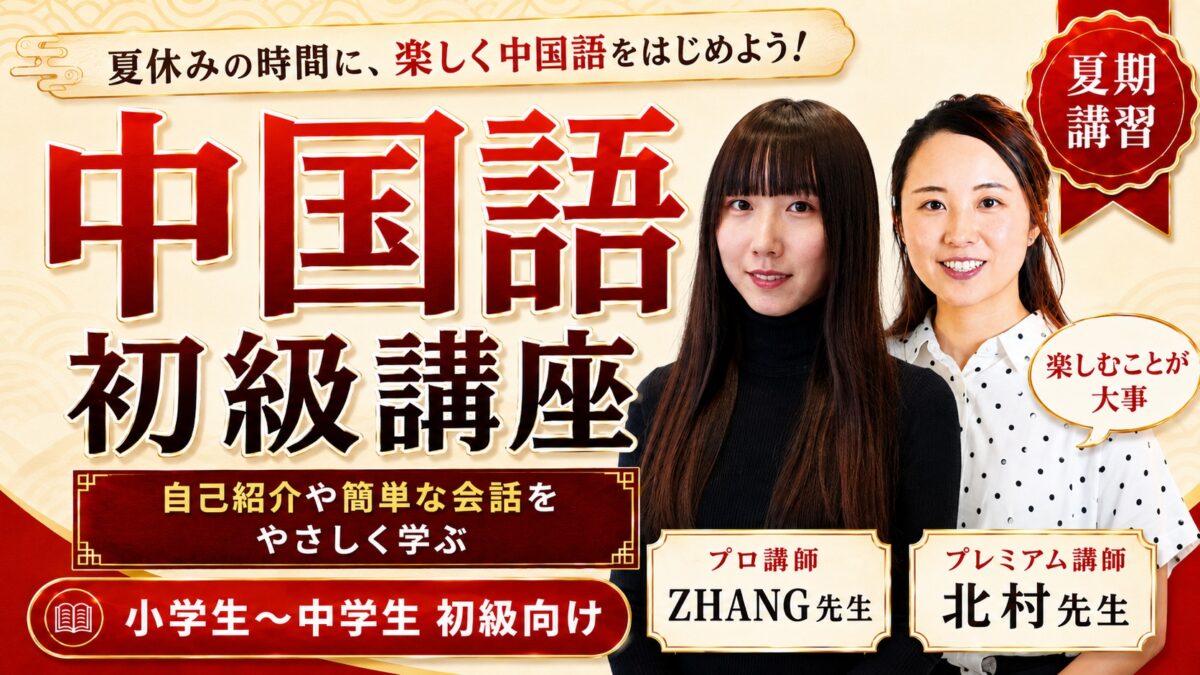 暑期零基础中文启蒙课