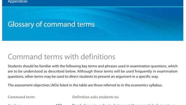 【IB DP】Exam対策に必須のCommand Termとは？