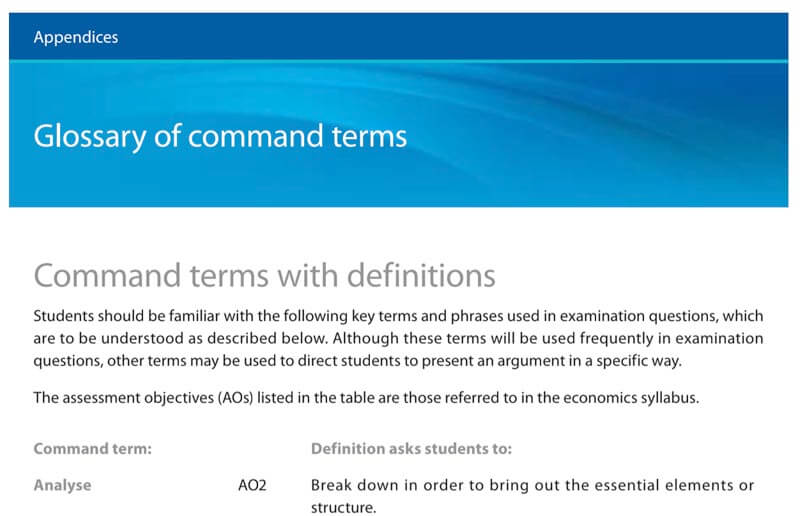  IB DP Exam Command Term TCK Workshop