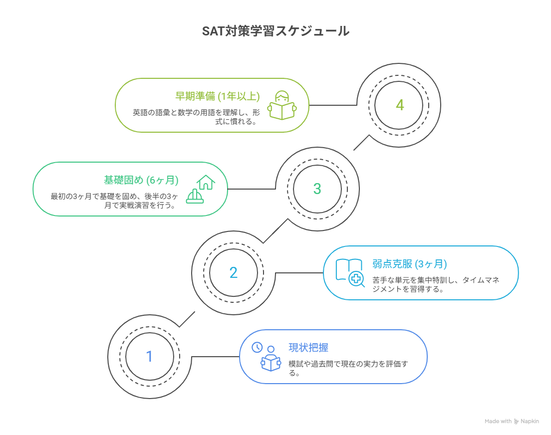 SAT対策学習スケジュール
